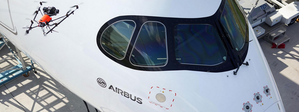Airbus sử dụng drone để kiểm tra máy bay, rút ngắn thời gian từ 2 tiếng xuống còn 10 phút