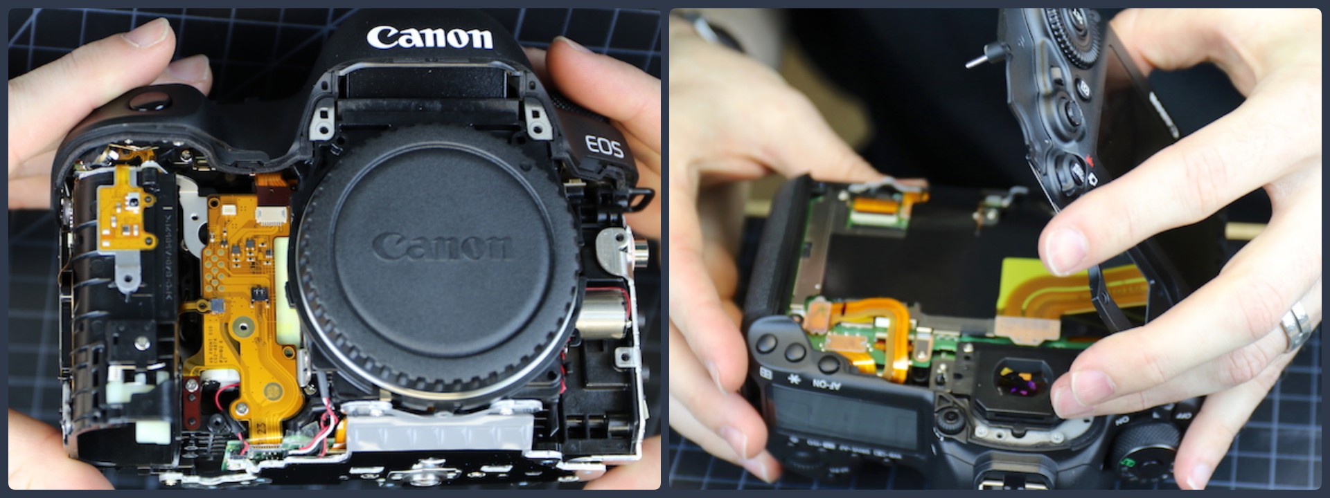 Tháo máy Canon 5D mark IV: Cấu trúc phức tạp hơn, chắc chắn hơn 5D mark III
