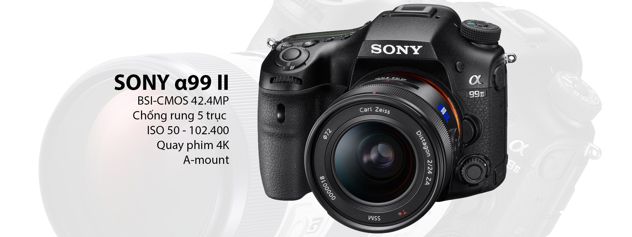 [Photokina 2016] Sony ra mắt A99 II: BSI-CMOS 42,4MP, chống rung 5 trục, quay 4K, $3.200