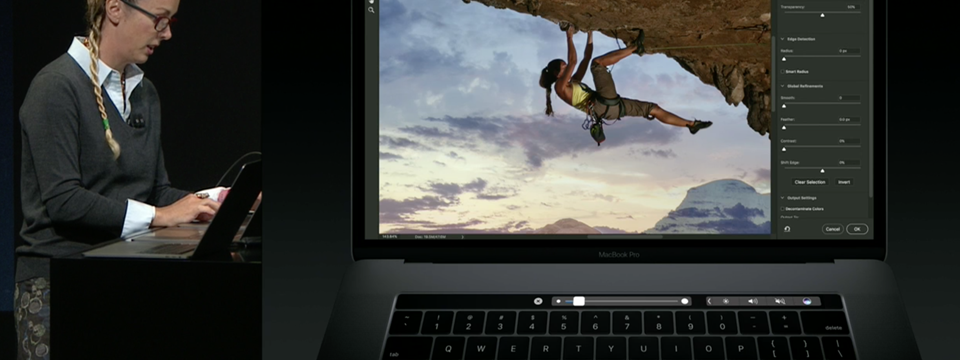 Adobe giới thiệu Photoshop phiên bản mới, tận dụng Touch Bar trên Macbook mới để làm việc tiện hơn
