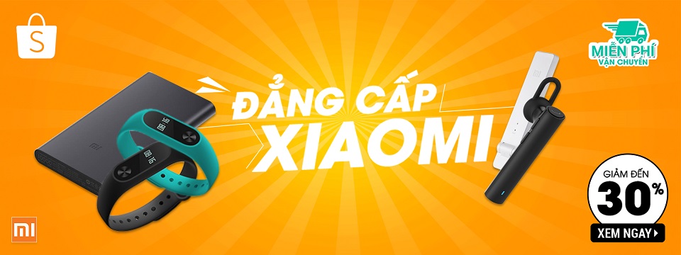 [QC] Ngày hội phụ kiện Xiaomi, Miband giảm giá cực sốc trên Shopee