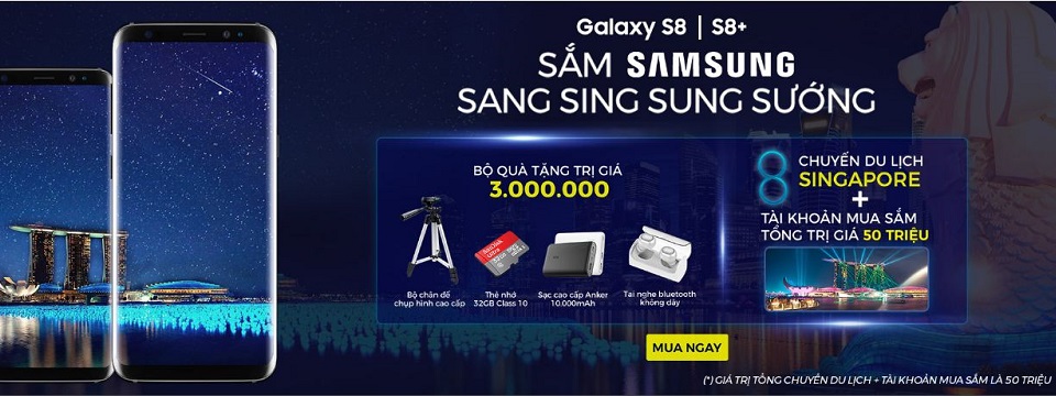 [QC] ‘’Điểm mặt” bộ quà trị giá 3 triệu khi mua Samsung Galaxy S8/S8+ tại Viễn Thông A